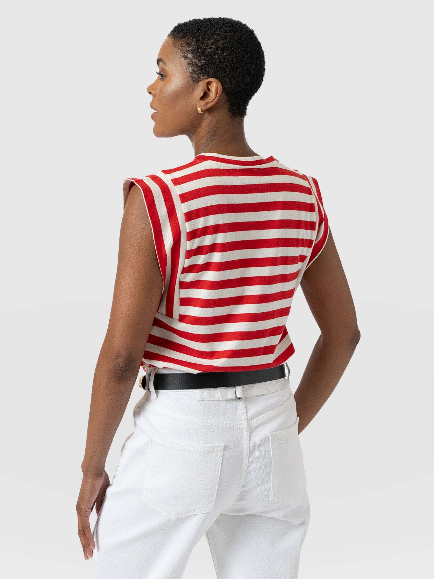 Rowan Tee - Red Stripe - Women's T-Shirts | Saint + Sofia® USA